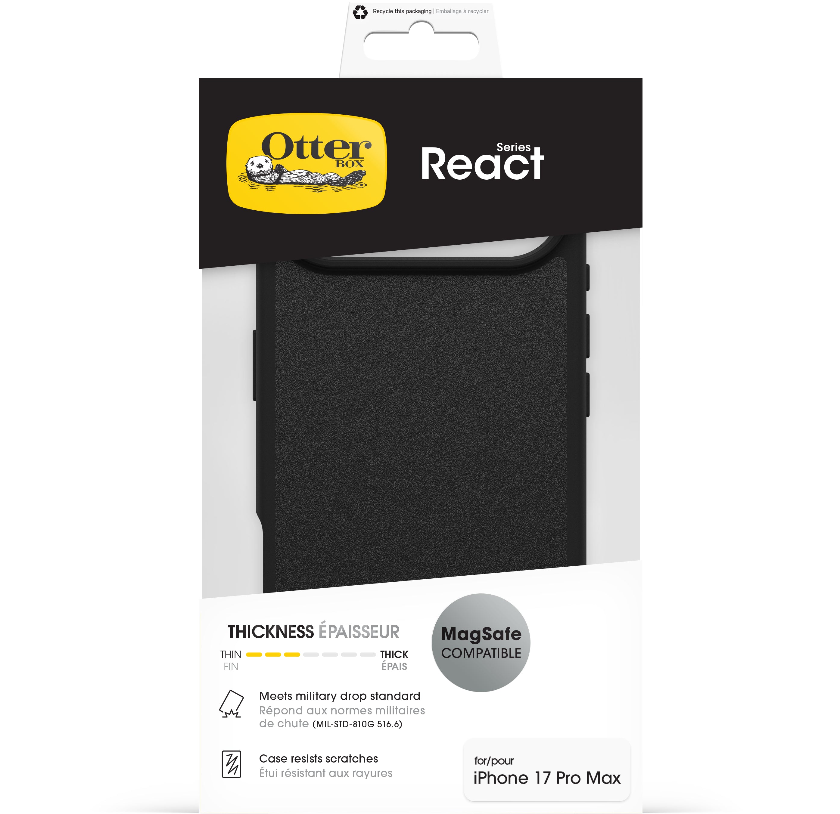 Otterbox React Magsafe Series Apple Iphone Air Clear/Black