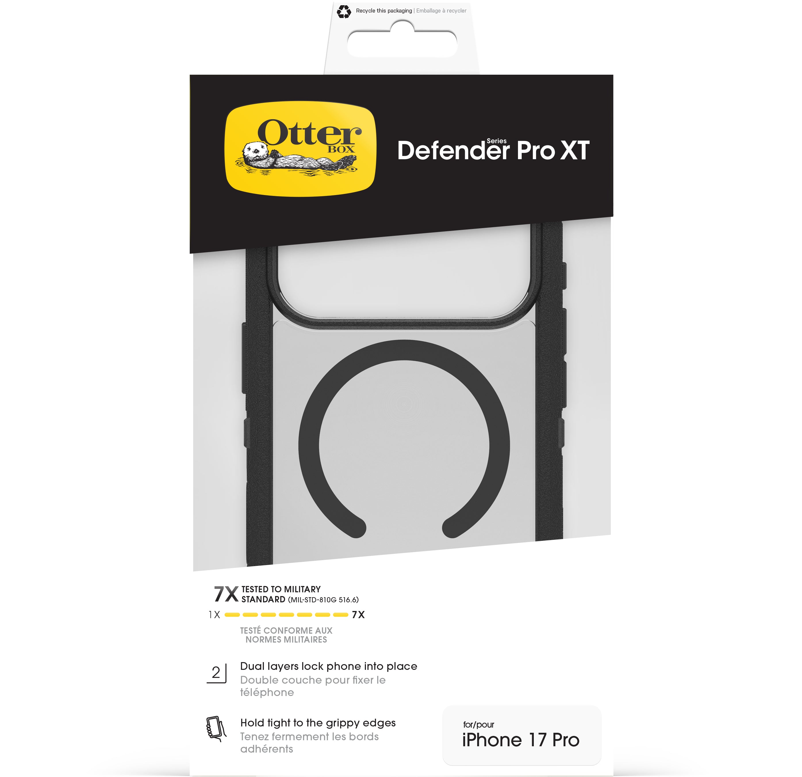 Otterbox Defender Pro Xt With Magsafe Apple Iphone 17 Pro Clear/Black