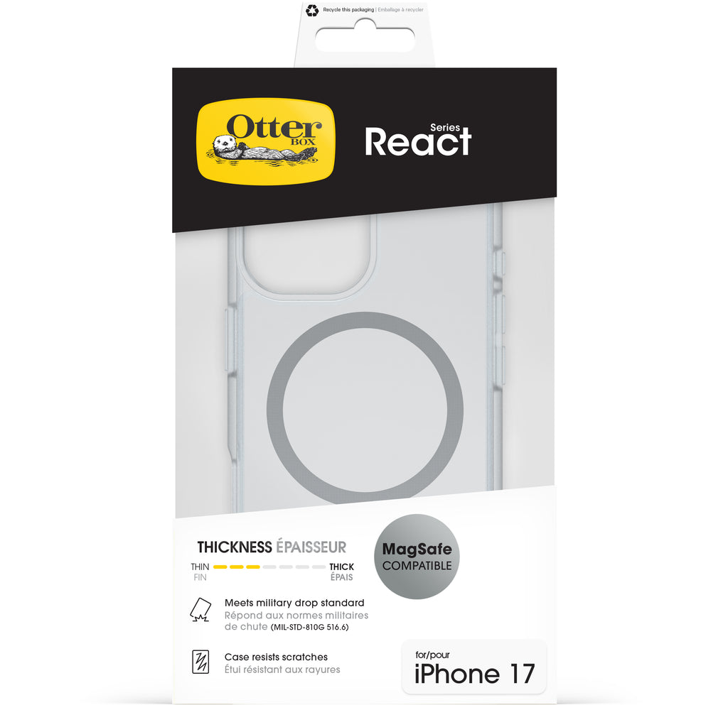 Otterbox React Magsafe Series Apple Iphone 17 Clear