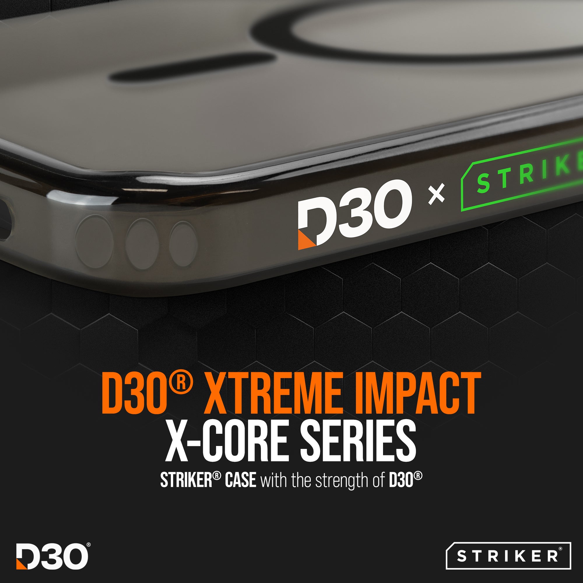 Striker X-Core - D3O Xtreme Impact Mag Case Pro - Black - Apple Iphone 17 Pro
