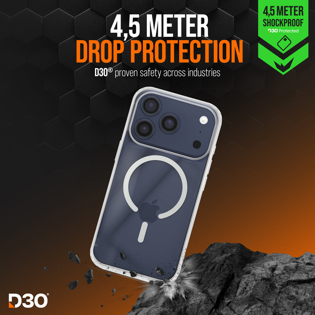 Striker X-Core - D3O Xtreme Impact Mag Case Pro - Clear - Apple Iphone 17 Pro